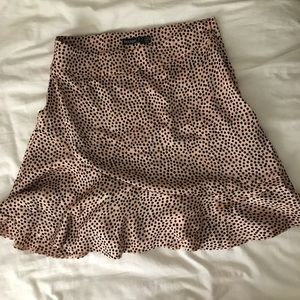 Ruffle Cheetah Skirt